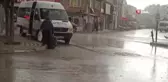 Aniden bastıran sağanak ve dolu yağışı vatandaşa zor anlar yaşattı