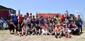 ATIK KONUSUNA DİKKAT ÇEKMEK İSTEYEN SPORCULAR MARMARA DENİZİ'NE KOŞTU