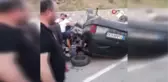İki otomobilin çarpıştığı kazada 2 kişi araçta sıkıştı: 5 yaralı