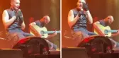 Annesi kanser tedavisi gören Edis, konserinde babasını yalnız görünce gözyaşlarına hakim olamadı