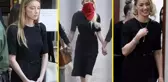 Amber Heard, dün görülen karar duruşmasında yine siyah intikam elbisesini giydi