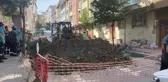 Sultangazi'de İSKİ'nin çalışma yaptığı esnada doğalgaz borusu patladı