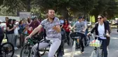 Dünya Bisiklet Günü'nü 5 kilometre pedal çevirerek kutladılar