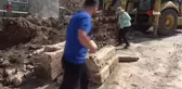 İstinat duvarı çalışmasından tarih çıktı
