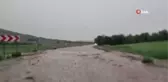 Şuhut'ta karayolu adeta göle döndü