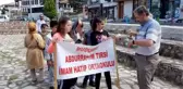 Mudurnu'da öğrenciler çevre temizliği yaptı