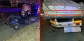 TEM'de feci kaza! Tıra arkadan çarpan araçta 1 kişi öldü, 1 kişi yaralandı