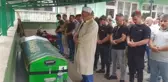 Trafik kazasında hayatını kaybeden motosiklet sürücüsü defnedildi