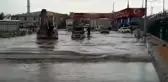Ankara'da etkili olan yağış sonrası Sincan Cezaevi önü göle döndü