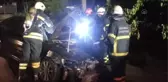Otomobilde çıkan yangın söndürüldü
