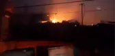Çıkan yangında ahşap ev hasar gördü