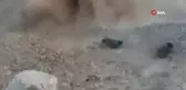 Çocuğun attığı taş mayına denk geldi