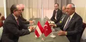 Dışişleri Bakanı Çavuşoğlu, AP üyesi Küçük ve Avusturyalı mevkidaşı Schallenberg ile görüştü