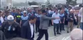 İBB ile Üsküdar Belediyesi zabıta ekipleri arasında arbede
