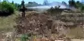 Ormanlık alanda çıkan yangın, eve sıçramadan söndürüldü