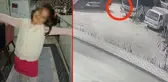 Arkadaşlarının yanına giderken canından oldu! 7 yaşındaki kızın ölüm anı kameraya yansıdı