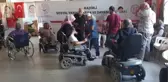 Engelli araçlarının aküleri yenilendi