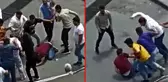 Cumhurbaşkanı Erdoğan'a hakaret eden iki kardeş, vatandaşlarca tekme tokat böyle darbedildi