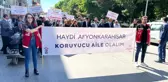 Afyonkarahisar'da 'Koruyucu Aile Modeline' yürüyerek dikkat çektiler