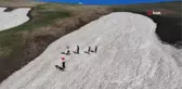 Batıda deniz, Muş'ta kayak keyfi