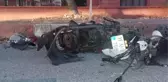 Otomobil ile motosikletin çarpıştığı kazada 2 kişi yaralandı