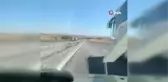Sollamak isterken üzerine gelen otobüs, kazaya neden oldu... O anları böyle kaydetti