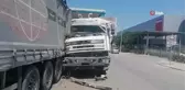 Hurdaya dönen tırdan burnu bile kanamadan kurtuldu