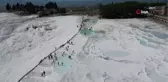 Pamukkale'de 9 günlük tatil bereketi yaşanıyor