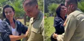 Terhis olan oğluna kavuşan Perihan Savaş gözyaşlarına hakim olamadı