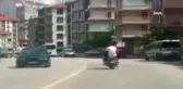 Başkent'te akıl almaz yolculuk: Bir motosiklete 4 kşliş