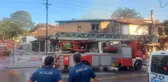 Başkent'te iki katlı ahşap bina yandı