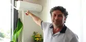 Kuş yuva yaptı, bu sıcakta klimadan vazgeçti