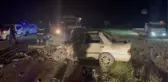 Son dakika haber | Kamyonet ile çarpışan otomobilin sürücüsü öldü, 6 kişi yaralandı