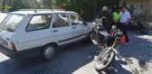 KIBRIS GAZİSİ, 1 GÜN ÖNCE ÇALINAN MOTOSİKLETİNE OTOMOBİLLE ÇARPTI