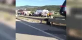 Hasta taşıyan ambulans bariyerlere çarptı: 1 ölü, 3 yaralı