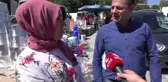 Aksaray'da Pazar Alışverişi Yapan Gurbetçi: 