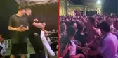 Ceza konserinde yumruklar havada uçuştu