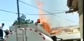 Durankaya beldesinde korkutan yangın