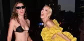 Düşük bel modasına uyan Julia Fox, kasıklarına kadar inen dekoltesiyle ağızları açık bıraktı
