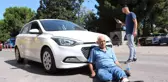 Son dakika haberi... Kazada yaralanan motosiklet sürücüsünün sağduyusu takdir topladı