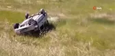 Tarlaya uçan aracın sürücüsü hayatını kaybetti, 2 kişi ise yaralandı