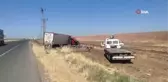 Hurdaya dönen tırdan yara almadan kurtuldu