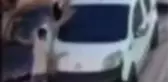 Zeytinburnu'nda otomobiliyle çarptığı genci, iki aracın arasına böyle sıkıştırdı