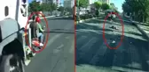Kamyonun üzerinden geçtiği motosikletteki 2 kişi feci şekilde can verdi