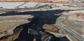 Atıktan kapanan TAG otoyolu havadan görüntülendi