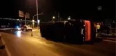 Aydın gündem: Söke'de devrilen kamyonun sürücüsü yaralandı