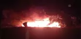 Silivri'de barakada çıkan yangın söndürüldü
