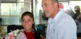 Avrupa 2.'si Edibe Yağız çiçeklerle karşılandı