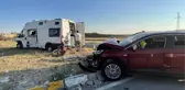 CİP İLE KARAVAN KAVŞAKTA ÇARPIŞTI 1'İ BEBEK 7 YARALI