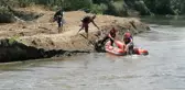 Tunca'da balık tutmak için geçtikleri adada mahsur kalan 2 kişi AFAD ekiplerince kurtarıldı